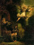 The Archangel leaving Tobias, REMBRANDT Harmenszoon van Rijn